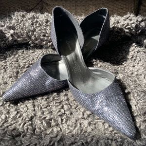 Lucrezia Barbieri Firenze Metallic Grey Heels Pumps